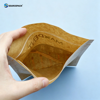 Emballage en sachet plastique imprimé sur mesure, petit sachet plat pour produits dentaires, qualité alimentaire, ouverture facile
