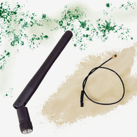 2.4G petite antenne de gain 3DBI pliée 2.4G module de routeur sans fil en caoutchouc à broche intérieure antenne 3DBI pour la communication
