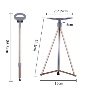 Chaise <span class=keywords><strong>de</strong></span> canne pliée pour canne âgée avec sièges pour la randonnée - Product Image 6