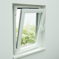 Ventana Abatible de PVC Kabo 2026, Estándar EN, Ahorro de Energía, Doble Acristalamiento