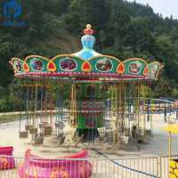 Chine Fabricant 24 sièges parc d'attractions manèges attraction foraine Manege géant chaîne balançoire carrousel chaise volante à vendre