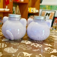 Bouteille d'eau personnalisée 500 ml 16 oz en forme de chat Kawaii, contenant d'emballage pour boissons à emporter, tasses à thé au lait, thé aux bulles Boba avec couvercle