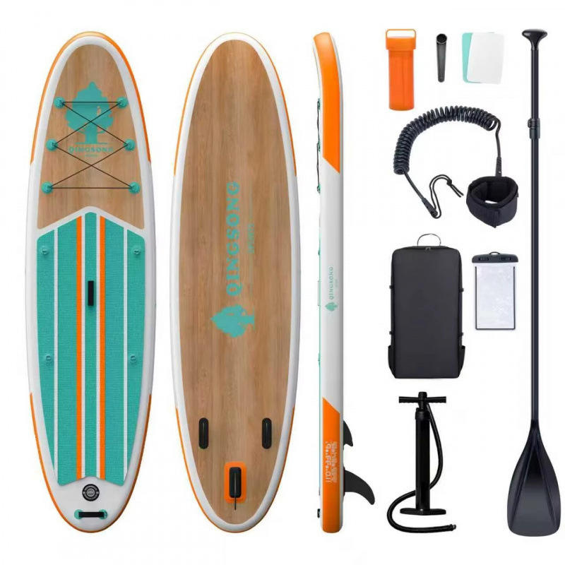 Tabla de Agua Multideporte Híbrida Verde-Naranja