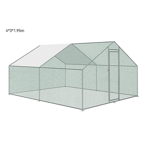 Jaula para exteriores de 4*3*2M, tubo galvanizado, jaula para aves de corral, gallinero, jaula sombreada, casa para correr - Product Image 1