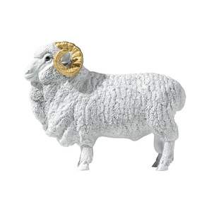 Figura de Oveja Pequeña de Latón Tong Jin Sui Yue, Bañada en Oro, Decoración para el Hogar, Adorno para Escritorio de Oficina, Artesanía de Animal del Zodiaco - Product Image 5