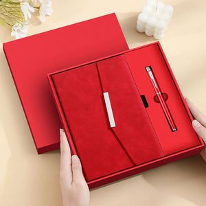 Promotional Business Office Gift Sets Customizable A5 UV Printed PU Leather Notebooks with Pens for Students - Product Image 5