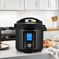 Cuisinière électrique multifonction en acier inoxydable de 6 L avec prise en charge de la langue allemande et 17 fonctions pour un usage domestique