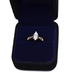 <span class=keywords><strong>Bague</strong></span> de mariage pour femmes, 1 karaté, couleur, diamant, motorisée, <span class=keywords><strong>or</strong></span> 14K, vente en gros - Product Image 1