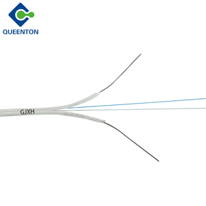 Cable de fibra óptica GJXH para interiores, cable de bajada FTTH, cable de fibra óptica FTTH de 1, 2, 4, 6, 8, 12 núcleos, cable de bajada GJXH en oferta, precio de fábrica - Product Image 1