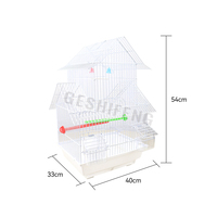 40*33*54cm Cage pour oiseaux Perruche Finch Cages pour oiseaux en métal Maison