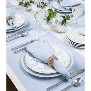 Napperons en lin à ourlet festonné avec finition tissée soignée pour les hôtels, les restaurants et les fournisseurs de services alimentaires - Product Image 1