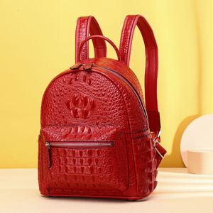 Nuovo zaino da donna con motivo coccodrillo, zaino da donna di grande capacità, zaino scolastico per bambina, borsa a tracolla da viaggio per esterni - Product Image 6