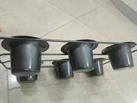 Moule à pâtisserie en fil de fer écologique en acier au carbone pour 6 tasses, compatible four (403X225X60mm), outils de décoration de gâteaux