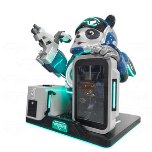 Asiento Dinámico de Juego Golden Hand <span class=keywords><strong>VR</strong></span> Panda Trooper de Fibra de Vidrio y Acero, 7 <span class=keywords><strong>Juegos</strong></span> para Entretenimiento Comercial en Interiores/Exteriores - Product Image 5