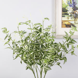 Directo de fábrica, 5 tenedores, rama de Sauce a la deriva verde artificial, hojas de <span class=keywords><strong>judío</strong></span> errante para ceremonia de decoración de hotel en casa - Product Image 1