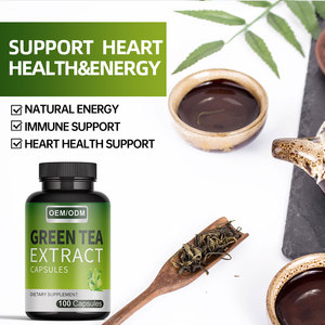 Cápsulas de extracto de té verde orgánico Suplemento natural Cápsulas para retrasar el envejecimiento y perder peso - Product Image 2