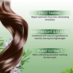 Après-shampoing à l'extrait de plantes naturelles Romarin Menthe Apaise le cuir chevelu Nourrit les cheveux Réduit la casse des cheveux Produit de soin capillaire élastique - Product Image 4
