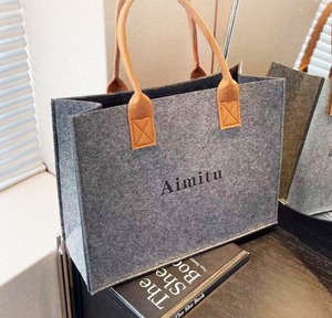 <span class=keywords><strong>Bolsa</strong></span> de Compras Reutilizable Ecológica de Fieltro Personalizada de 12 y 16 Pulgadas - Product Image 6