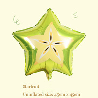 Hete Cartoon Fruit en Groente Helium Ballonnen Baby Shower Party Decoraties Groothandel Fruit Aluminiumfolie Ballonnen