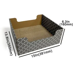 Limited Quantity Thickened Heavy-Duty Extra-Large Cardboard Cat Scratcher And Lounger Box