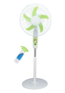 Quạt Đứng Năng Lượng Mặt Trời Khẩn Cấp Có Thể Sạc Lại 20 Tốc Độ 12V DC 16 18 Inch Mới 2020 Với Chức Năng Điều Khiển Từ Xa Đèn LED Hẹn Giờ - Product Image 4