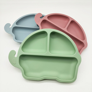 Assiette à collation portable en silicone pour enfants, plat de service ovale, sans BPA, incassable, essentiels pour le pique-nique - Product Image 4