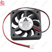 Ventilateur axial sans balais puissant et compact Gdstime GDA5010 à roulement à billes 50 mm 50x50x10 mm DC 5V 12V 24V étanche