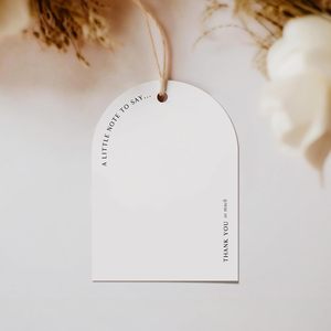 Etiquetas de agradecimiento, rectangulares de 2 x 3 con agujero preperforado para bodas, fiestas, baby showers, eventos |   Etiquetas Colgantes - Product Image 6