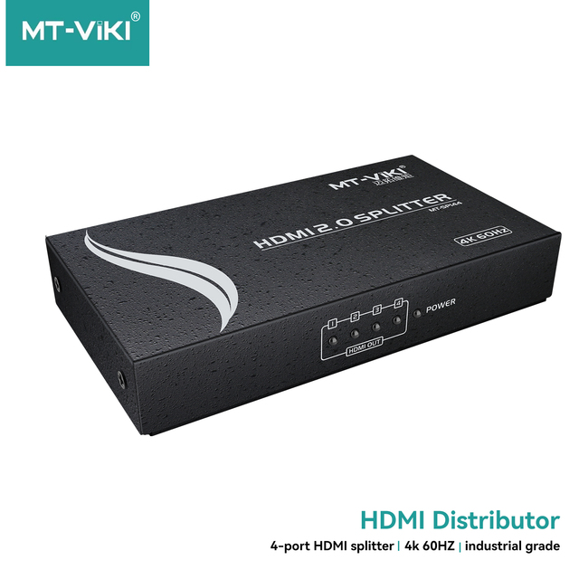 Factory Direct Sale Mt-Sp144 Hdmi Multiviewer Hdcp2.2 600Mhz 1X4 1 in 4 Out 4K Hdmi Screen Splitter