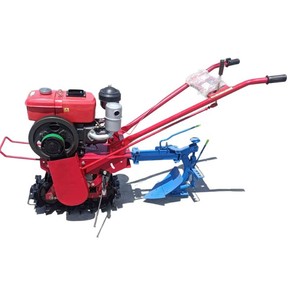 Hand Push Track <b>Cultivator</b> Diesel 8 Hp Engine Farm Tiller Red Color - Product Image 5