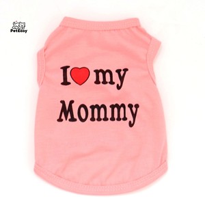 Accesorios Personalizados para Mascotas, Cómodos y Transpirables, Novedad de Verano, Clásico con la Frase 'Love Dad', 'Love Mom', Chaleco para Perros y Gatos - Product Image 2