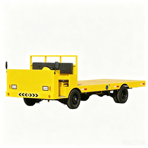Custom 220V 1-25KW AC Constant Current Motor Trackless Electric <b>Flat</b> Truck 4500*1800mm Port Cargo Delivery Cart - Product Image 5