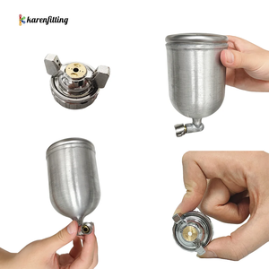 Pistolet de peinture économique W-71, pratique et abordable, avec buse de 1,3/1,5/1,8 mm et gobelet latéral en métal de 400 ml - Product Image 4