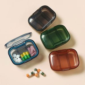 Organisateur de pilules portable pour 7 jours avec 3 compartiments, logo personnalisé, idéal pour les voyages et facile à utiliser - Product Image 4