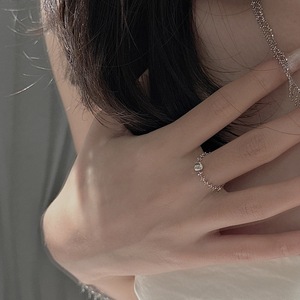 Bague œil de chat en argent pur S925, fabrication artisanale italienne, design simple et tendance, style antique, composants de bijoux - Product Image 3