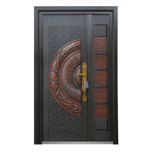 PHIPULO acaba <span class=keywords><strong>de</strong></span> lanzar puerta delantera <span class=keywords><strong>de</strong></span> aluminio personalizada hecha a <span class=keywords><strong>mano</strong></span> puerta artesanal casa <span class=keywords><strong>de</strong></span> lujo gran puerta <span class=keywords><strong>de</strong></span> entrada - Product Image 6