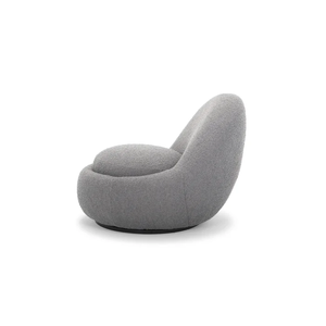 Sofás de sala de estar, silla de tela, sofá individual, sillón gris moderno, sofá de un solo asiento de estilo clásico con espalda baja - Product Image 4
