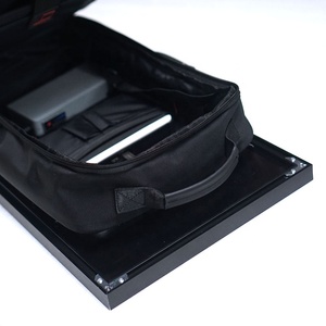 Grosir ransel layar iklan Lcd ransel 23.8 inci kotak lampu Led Digital papan reklame berjalan manusia layar sentuh hitam - Product Image 4