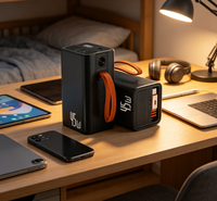 Chargeur externe ultra-mini 10000 mAh pour ordinateur portable, vente en gros d'usine OEM, avec port USB-C de charge rapide PD 45W intégré
