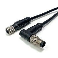 Câble connecteur M5 à 3 broches mâle-femelle étanche pour mini-capteurs, idéal pour micro-interrupteurs de proximité, conception compacte, longueur personnalisable