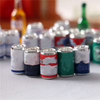 Miniature de maison de poupée : Bouteille de bière miniature, canette, mini bouteille de boisson Sada pour bars, accessoires de maison de poupée