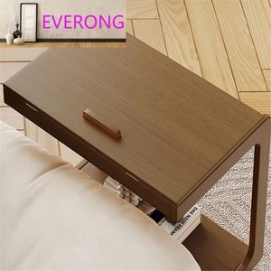 <span class=keywords><strong>Mesa</strong></span> Auxiliar para Sofá <span class=keywords><strong>con</strong></span> <span class=keywords><strong>Ruedas</strong></span> Universales, <span class=keywords><strong>Mesa</strong></span> de Centro de Madera Maciza, <span class=keywords><strong>Mesa</strong></span> Auxiliar Móvil en Forma de C para Sala de Estar, <span class=keywords><strong>Mesa</strong></span> de Centro para Computadora - Product Image 4