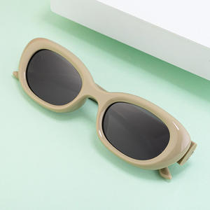 Dl-28204 Gafas de sol polarizadas ovaladas para mujer C9, montura de metal negro, lentes TAC, protección Uv400, parasoles de clase 2 - Product Image 2