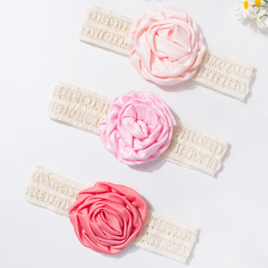 New bé ren Headband Dễ Thương Hoa bé đàn hồi fontanelle headdress Châu Âu và mỹ trẻ em phụ kiện - Product Image 1