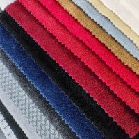 Tissu de velours 100% polyester pour toit de voiture pour tissu de sièges de bus