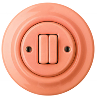Interrupteurs muraux électriques à deux voies en porcelaine colorée de luxe pour chambre d'enfant