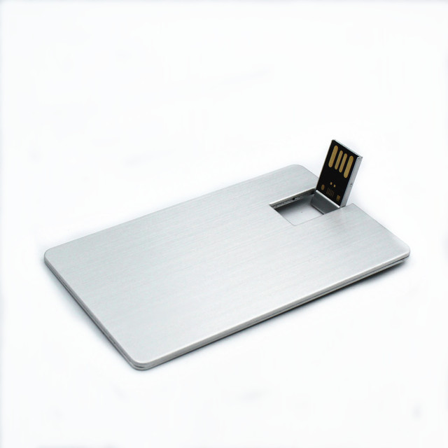 Wholesale High Quality Credit Card USB Flash Drive 16GB Promotional Gifts Metal ATM Card Usb Pendrive