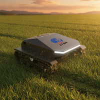 Livraison Gratuite Tondeuse à Gazon Automatique Mini-Chenillée Autopropulsée Zéro-Turn Télécommandée Électrique pour la Coupe de l'Herbe