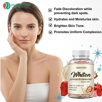 Gummies éclaircissantes pour la peau, marque privée OEM, L-Glutathion, Collagène, saveur fraise, ingrédients naturels