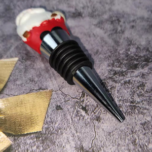 Santa Claus Wine Stopper Metal Christmas Bottle Seal For Home Use - Product Image 3